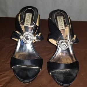 Black Satin Badgley Mischka